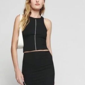 Reformation Black and White 2 Piece Set